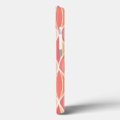 Midden-eeuwse lintprint - roze, koraal en goud Case-Mate iPhone case (Achterkant / Links)