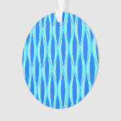 Midden-eeuwse lintprint - tinten blauw ornament (voorkant)