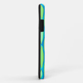 Midden-eeuwse lintprint - turquoise en limoen Case-Mate iPhone case (Achterkant/rechts)