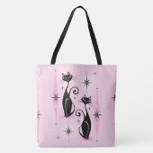 Midden-eeuwse media op roekroze tote bag (Voorkant)