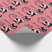 Midden-eeuwse Meow! Retro Atomic Cats Wrapping Pap Cadeaupapier (Hoek)
