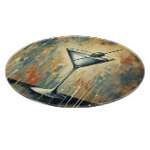 Midden eeuwse mixed media Martini kunst Snijplank (Hoek)