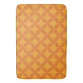 Midden-eeuwse mod geometrische retro moderne Oranj Badmat (Voorkant Verticaal)