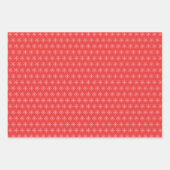 Midden-eeuwse mod Rood en Groen Kerstmis Inpakpapier Vel (Voorkant 2)