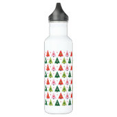 Midden-eeuwse mod Rood en Groen Kerstmis Waterfles (Links)