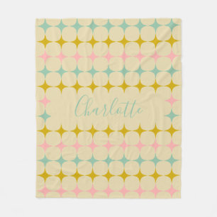 Midden-eeuwse mod sterren    kleuren op maat fleece deken