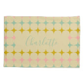 Midden-eeuwse mod sterren | kleuren op maat kussensloop (Achterkant)