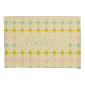 Midden-eeuwse mod sterren |  kleuren op maat kussensloop (Voorkant)