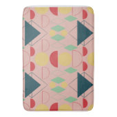 Midden-eeuwse modder roze geometrisch badmat (Voorkant Verticaal)