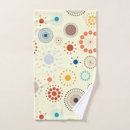 Midden-eeuwse Modern Starburst Bad Handdoek (Handdoek)