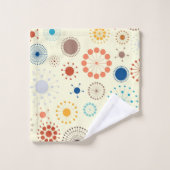 Midden-eeuwse Modern Starburst Bad Handdoek (Wasdoekje)