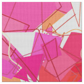 Midden-eeuwse moderne Abstract, Fuchsia, koraal Si Stof (Close Up)
