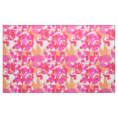 Midden-eeuwse moderne Abstract, Fuchsia, koraal Si Stof (Yard (91,4 cm))