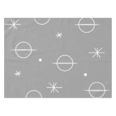 Midden-eeuwse moderne Abstracte cirkels grijs Tafelkleed (Voorkant (Horizontaal))