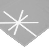 Midden-eeuwse moderne Abstracte cirkels grijs Tafelkleed (Gekanteld)