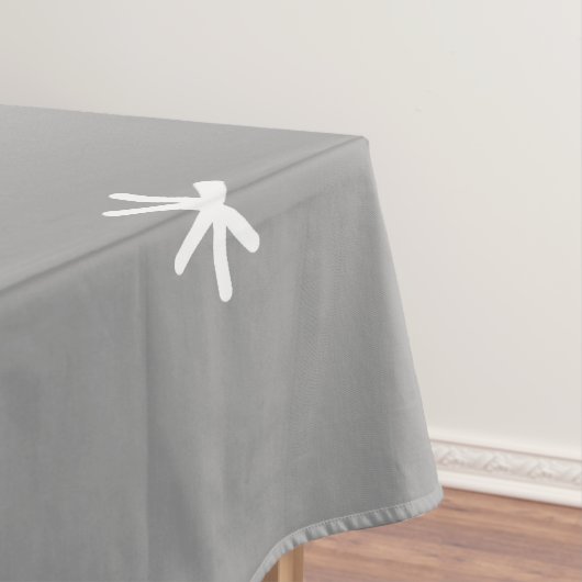 Midden-eeuwse moderne Abstracte cirkels grijs Tafelkleed (Voorbeeld)