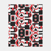 Midden-eeuwse moderne Abstracte geometrische heden Fleece Deken (Voorkant)