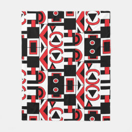 Midden-eeuwse moderne Abstracte geometrische heden Fleece Deken