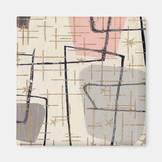 Midden-eeuwse moderne Abstracte magneet (Voorkant)