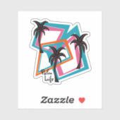 Midden-eeuwse moderne Abstracte palm Sticker (Vel)