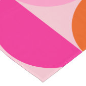 Midden-eeuwse moderne Abstracte patroonroze Sinaas Korte Tafelloper (Hoek)