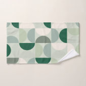 Midden-eeuwse moderne Abstracte patroonsleuf groen Bad Handdoek (Handdoek)