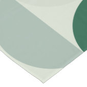 Midden-eeuwse moderne Abstracte patroonsleuf groen Korte Tafelloper (Hoek)