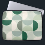 Midden-eeuwse moderne Abstracte patroonsleuf groen Laptop Sleeve<br><div class="desc">Moderne vormgeving uit de midden-eeuw - abstracte geometrische vormen - minimalistisch patroon in grijsgroen.</div>