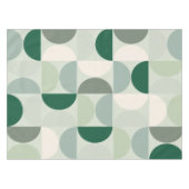 Midden-eeuwse moderne Abstracte patroonsleuf groen Tafelkleed (Voorkant (Horizontaal))