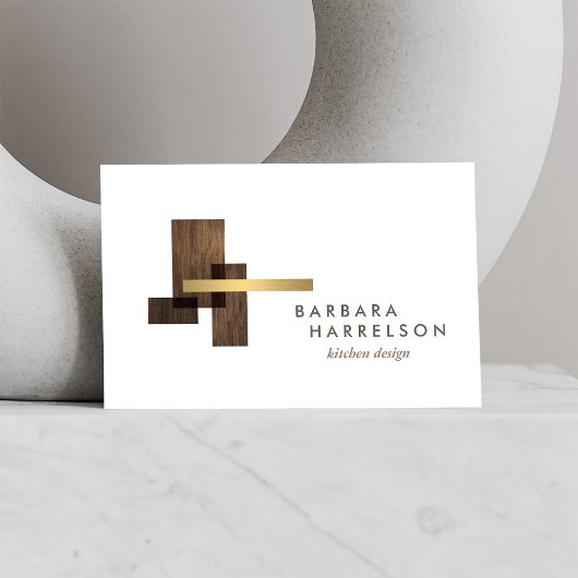 Midden-eeuwse moderne architecturale Logo II op wi Visitekaartje