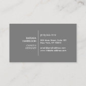 Midden-eeuwse moderne architecturale Logo op donke Visitekaartje (Achterkant)