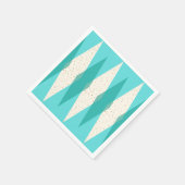 Midden-eeuwse moderne Argyle Cocktail Napkins Servet (Hoek)