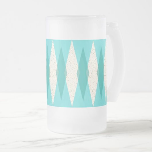 Midden-eeuwse moderne Argyle vooringenomen Mok (Voorkant rechts)