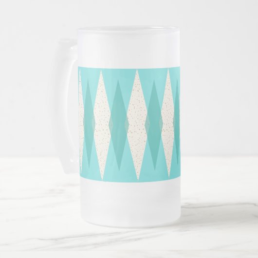 Midden-eeuwse moderne Argyle vooringenomen Mok (Voorkant links)