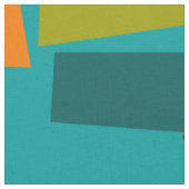 Midden-eeuwse Moderne atoomAbstracte Blauwgroen Stof (Close Up)