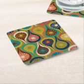 Midden-eeuwse moderne atoomdruppels Retropatropatr Kartonnen Onderzetters (Schuin)