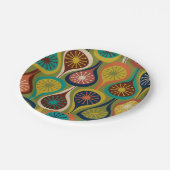 Midden-eeuwse moderne atoomdruppels Retropatropatr Papieren Bordje (Gekanteld)