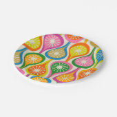 Midden-eeuwse moderne atoomdruppels Retropatropatr Papieren Bordje (Gekanteld)