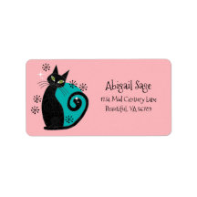 Midden-eeuwse moderne atoomkattenretro-adres