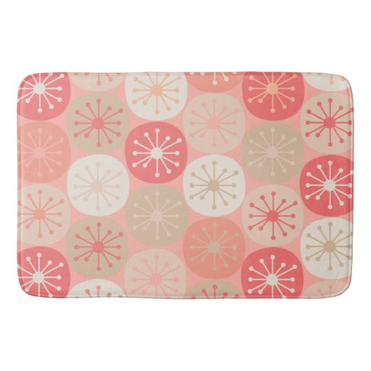 Midden-eeuwse moderne atoompatronen Retropatroon v Badmat (Voorkant)