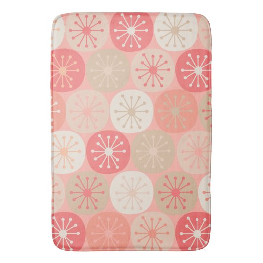 Midden-eeuwse moderne atoompatronen Retropatroon v Badmat (Voorkant Verticaal)