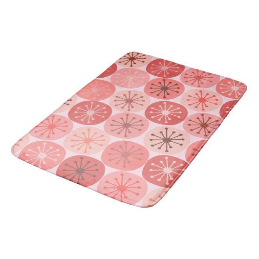 Midden-eeuwse moderne atoompatronen Retropatroon v Badmat (Gekanteld)