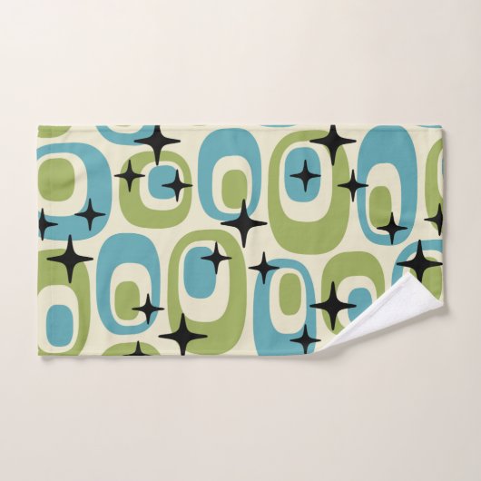 Midden-eeuwse moderne atoompatroon bad handdoek (Handdoek)