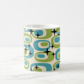 Midden-eeuwse moderne atoompatroon koffiemok (Center)