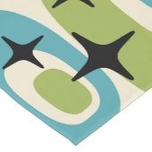 Midden-eeuwse moderne atoompatroon korte tafelloper (Hoek)