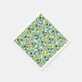 Midden-eeuwse moderne atoompatroon servet (Hoek)