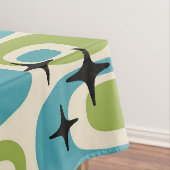 Midden-eeuwse moderne atoompatroon tafelkleed (Voorbeeld)