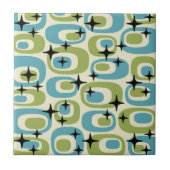 Midden-eeuwse moderne atoompatroon tegeltje (Voorkant)