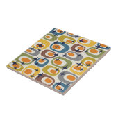 Midden-eeuwse moderne atoompatroon tegeltje (Zijkant)