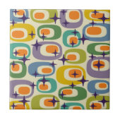 Midden-eeuwse moderne atoompatroon tegeltje (Voorkant)